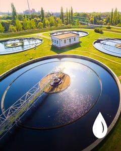 A massive water treatment plant 